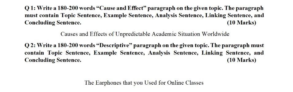 Solved Q1: Write a 180-200 words 