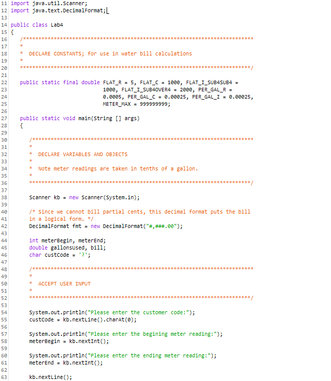 Solved SPECIFICATIONS 1. The program will compute and | Chegg.com