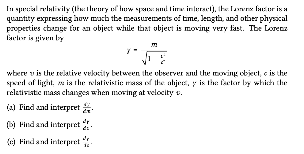 Solved In Special Relativity (the Theory Of How Space And 