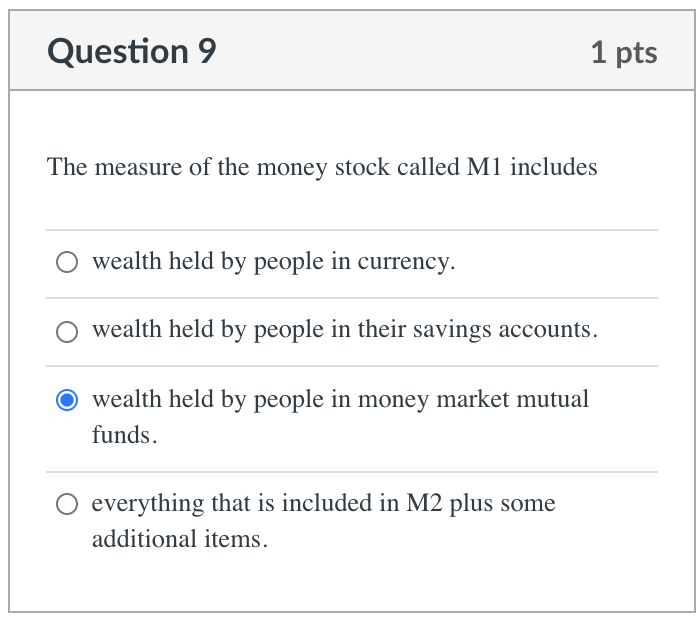 Solved Question 1 1 Pts If The Reserve Requirement Is 7 | Chegg.com