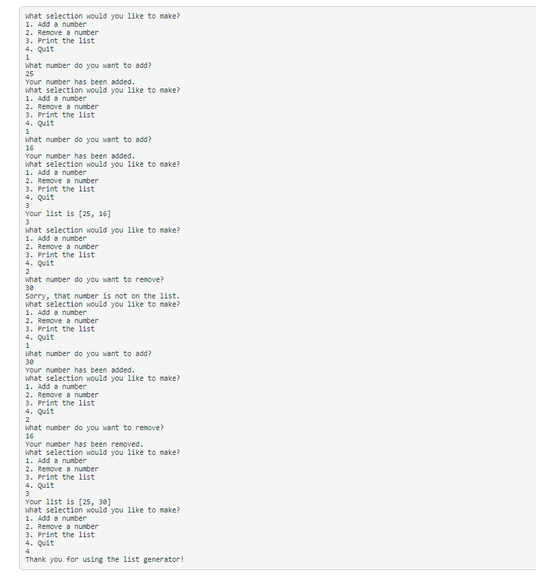 Solved Write a program that will allow the user to add | Chegg.com