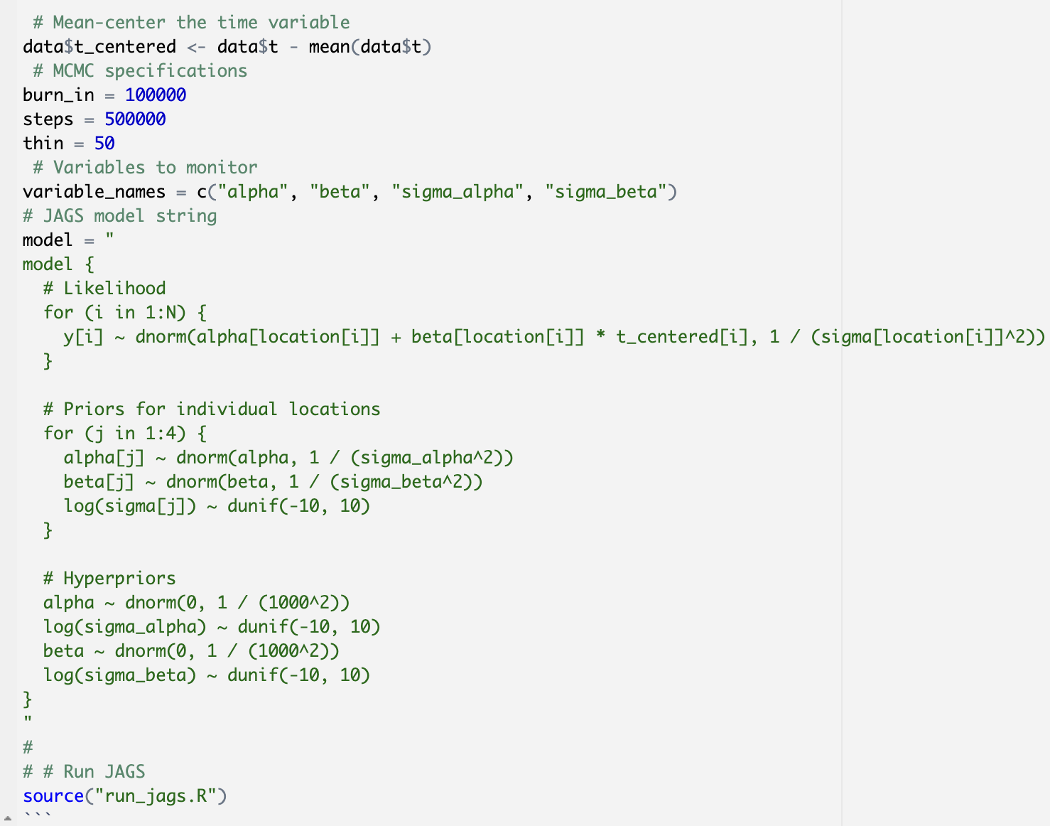 Solved \ Meancenter the time variable data t _centered