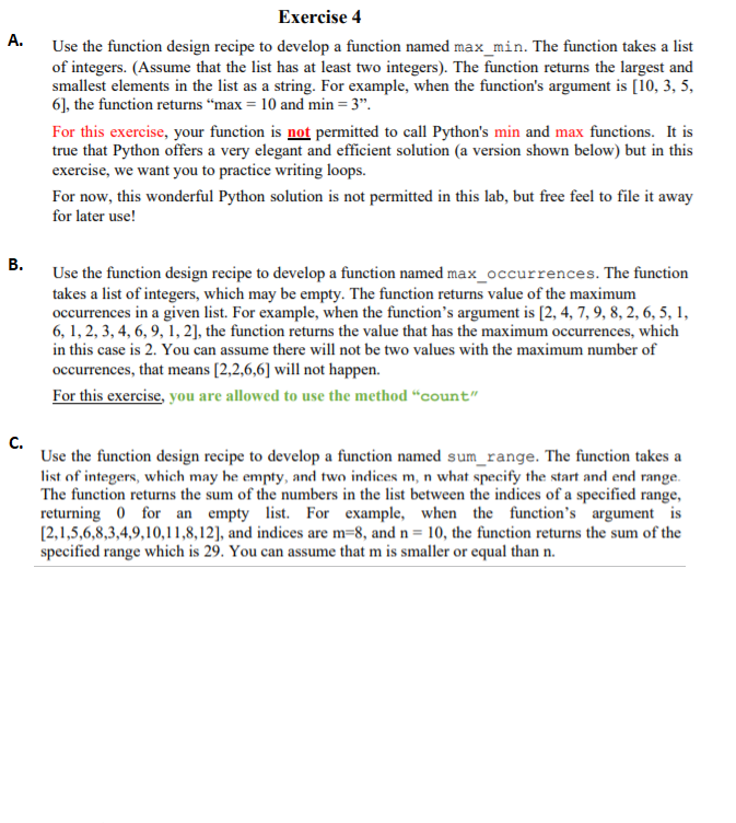 Solved Overview Each solution requires no more than one | Chegg.com