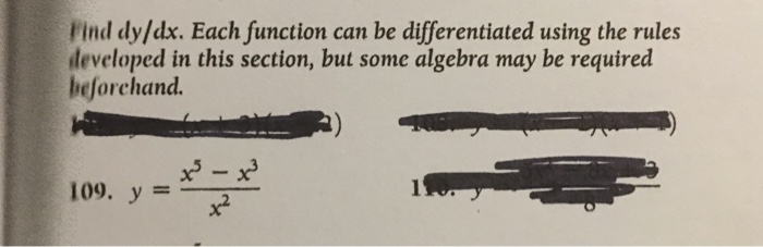 Solved Find dy/dx. Each function can be differentiated using | Chegg.com