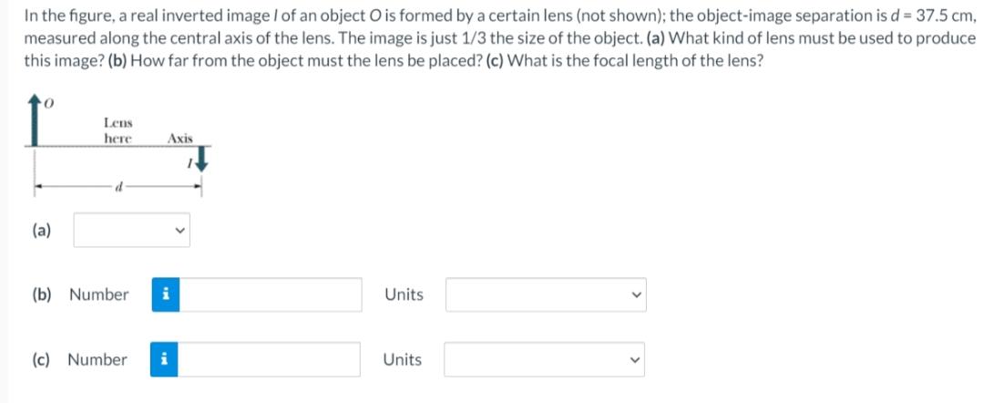 Solved In the figure, a real inverted image 1 of an object O | Chegg.com