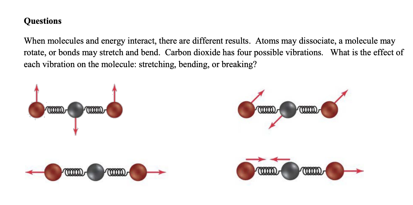 Solved Questions When Molecules And Energy Interact, There | Chegg.com