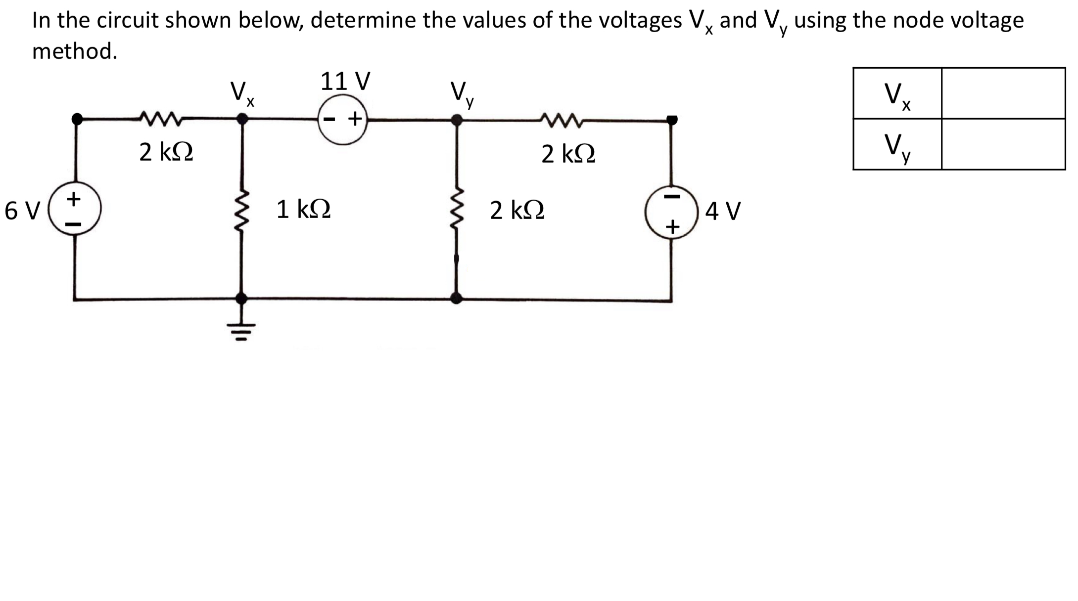 Solved In the circuit shown below, determine the values of | Chegg.com