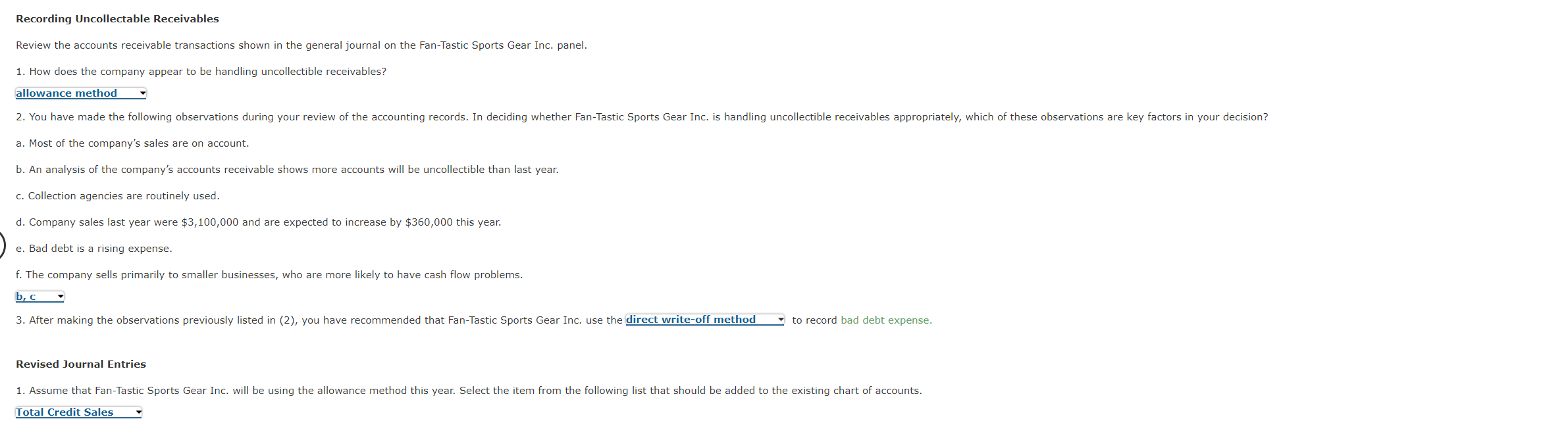 Mastery Problem Receivables FanTastic Sports Gear