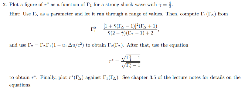 2. Plot a figure of r* as a function of Tį for a | Chegg.com