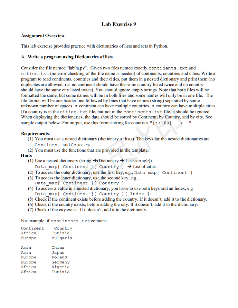 Solved Lab Exercise 9 Assignment Overview This Lab Exercise | Chegg.com