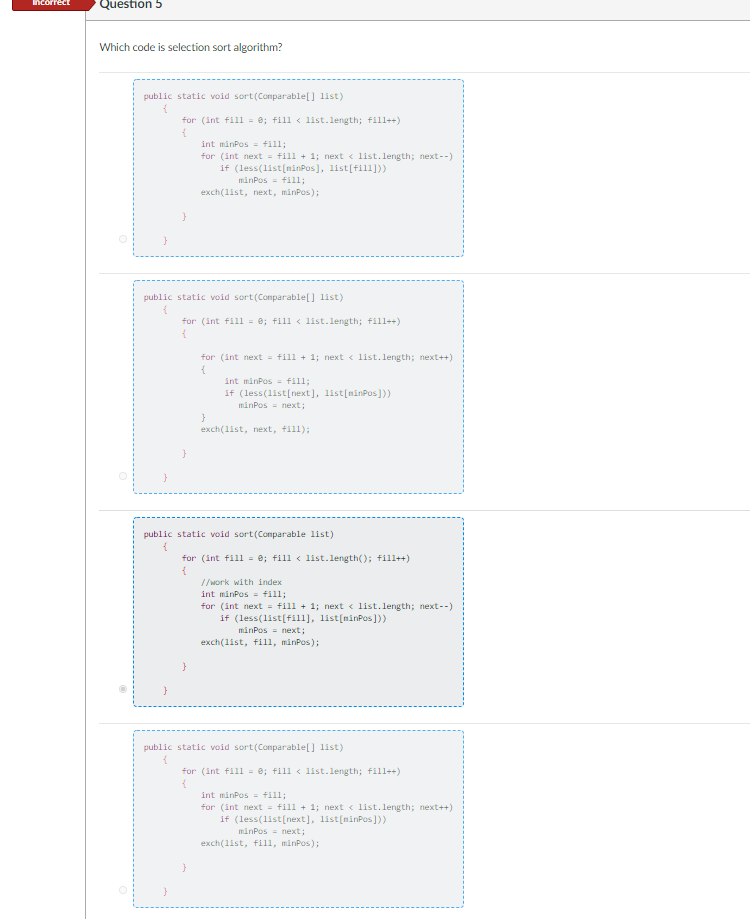 Solved Incorrect Question 1 0/1 pts What is the purpose of | Chegg.com