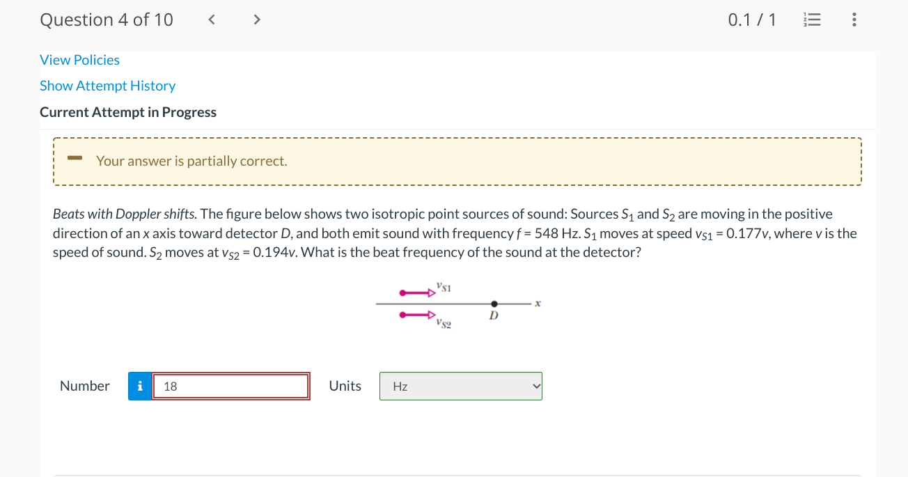 Solved Beats With Doppler Shifts. The Figure Below Shows Two 