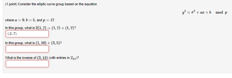 solved-1-point-consider-the-elliptic-curve-group-based-on-chegg