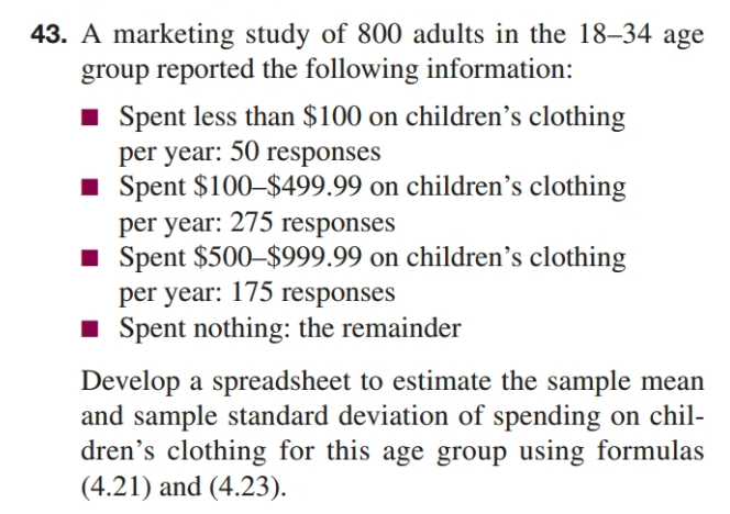 Solved 43. A marketing study of 800 adults in the 18–34 age | Chegg.com