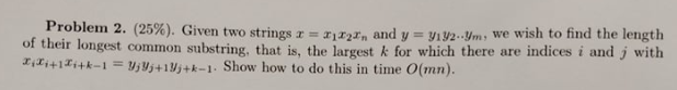 Solved Design Analysis Of AlgorithmProblem 2 25 