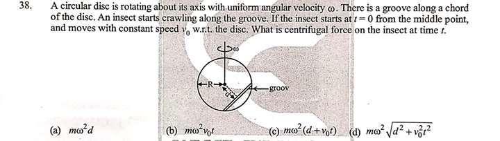 Solved 38. A circular disc is rotating about its axis with | Chegg.com