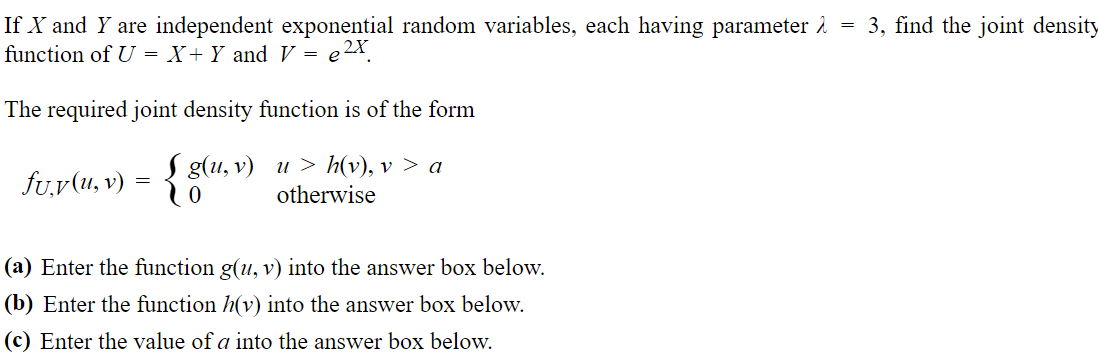 Solved If X And Y Are Independent Exponential Random Vari Chegg Com