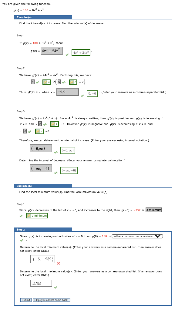 Solved You are given the following function. . 9(x) = 180 + | Chegg.com