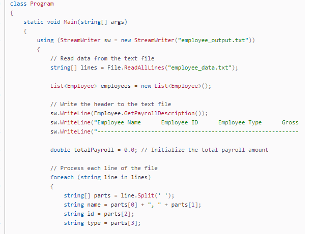 Solved I need help with this program in C#. I'm getting an | Chegg.com