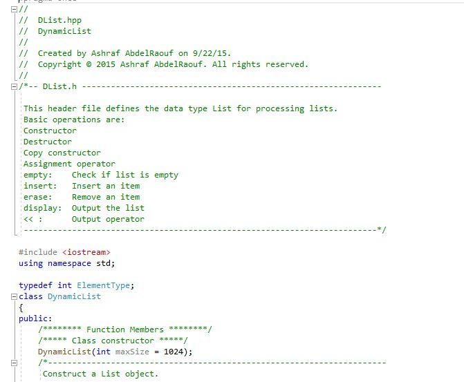Solved ypedet int ElementType; lass Dynamiclist ablic: | Chegg.com
