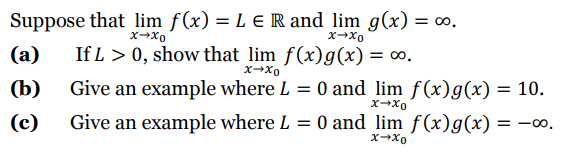 Solved X X0 Xx0 Suppose That Lim F X L R And Lim G X Chegg Com