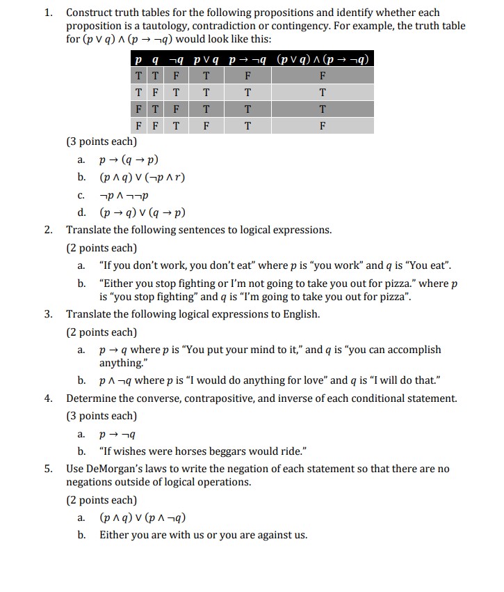 Solved Please provide answers and explanations for each | Chegg.com