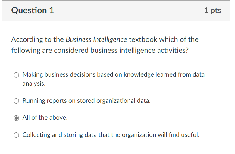 Solved According To The Business Intelligence Textbook, | Chegg.com