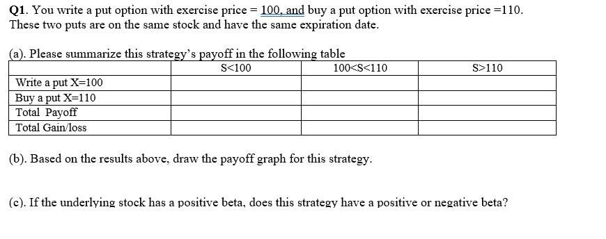 solved-q1-you-write-a-put-option-with-exercise-price-100-chegg