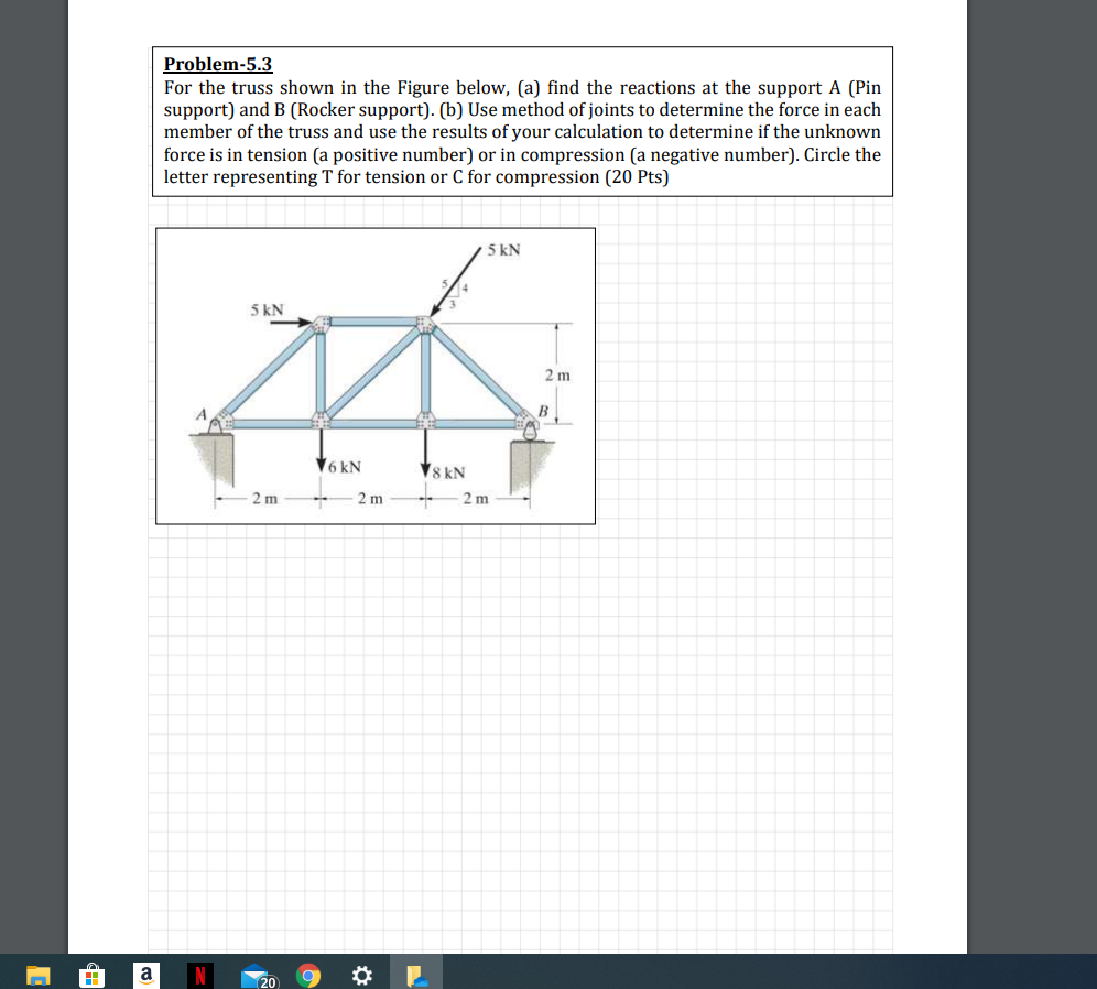 Solved Problem-6.1 (a) The boom shown in Figure below | Chegg.com