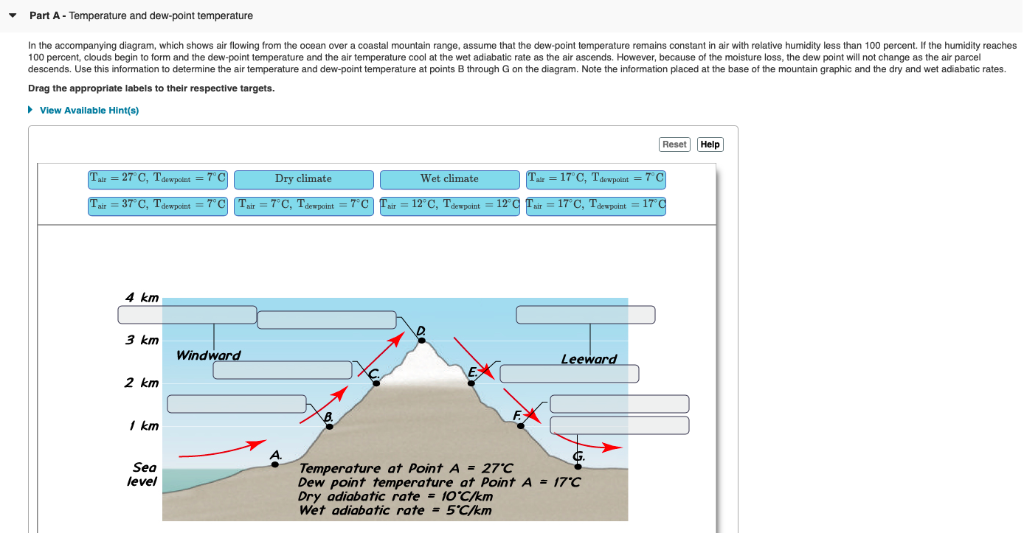 part-a-temperature-and-dew-point-temperature-in-the-accompanying