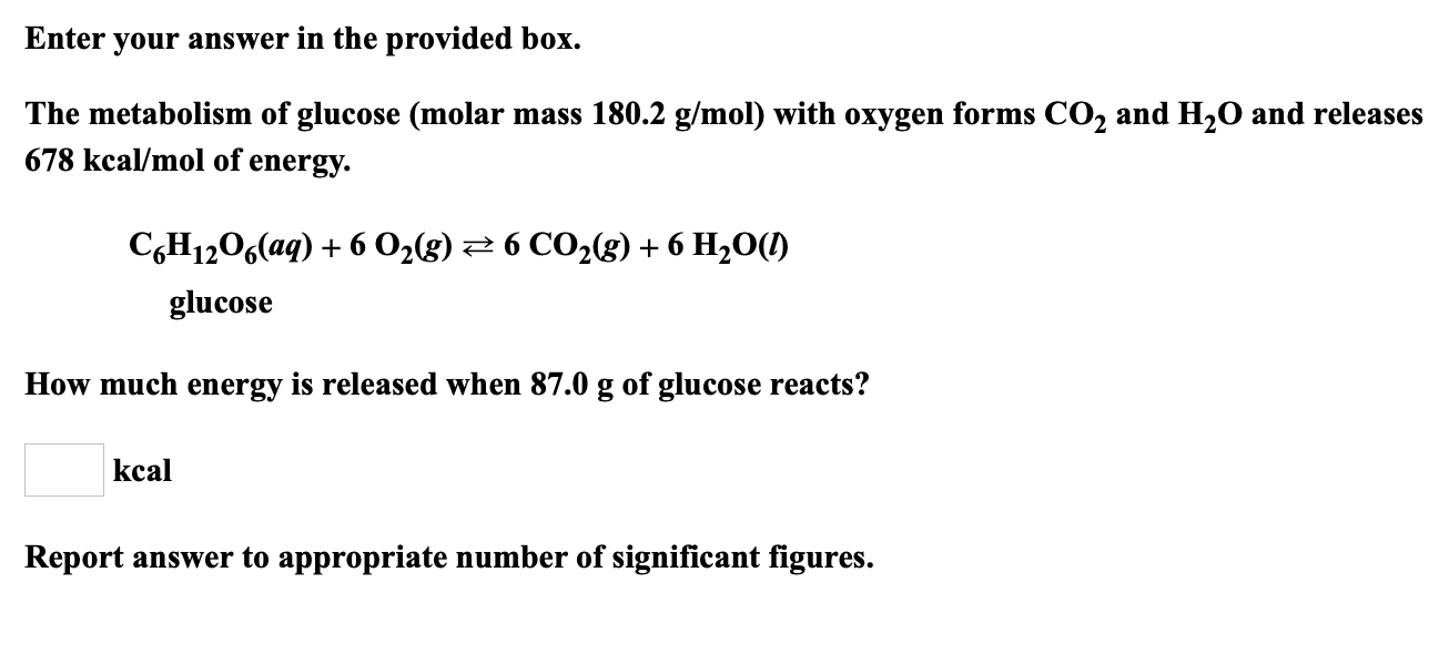 Solved Be sure to answer all parts. The metabolism of | Chegg.com