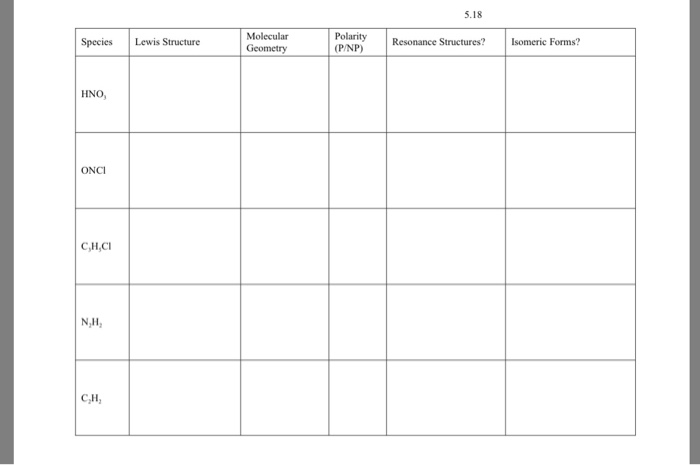 Solved Report Sheet: Molecular Geometry: Lewis Structures | Chegg.com