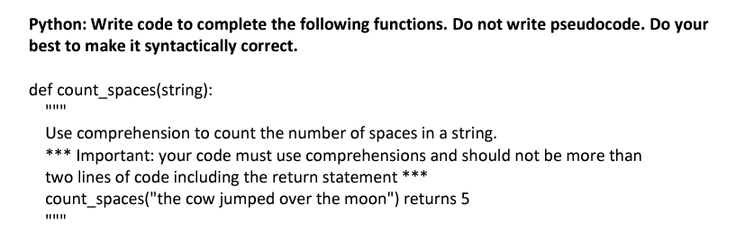 Solved Hello! I need help solving this problem in Python. I | Chegg.com