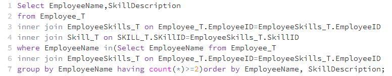 Solved How do I show the number of skills that this employee | Chegg.com