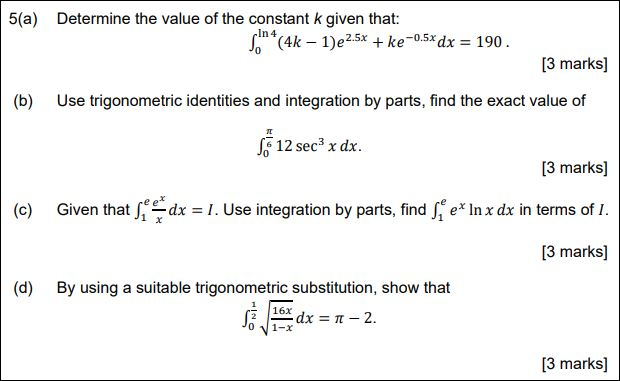 Solved 5(a) Determine the value of the constant k given | Chegg.com