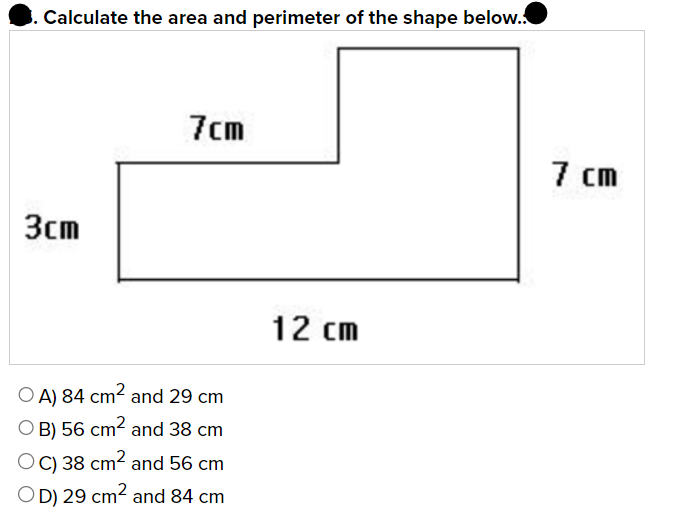 How to calculate an deals area of a shape