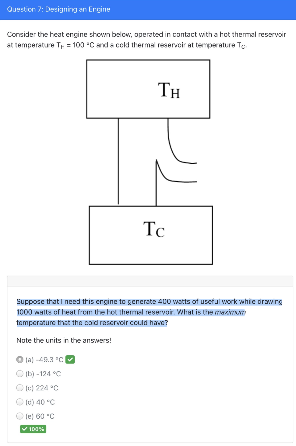 Solved Consider the heat engine shown below, operated in