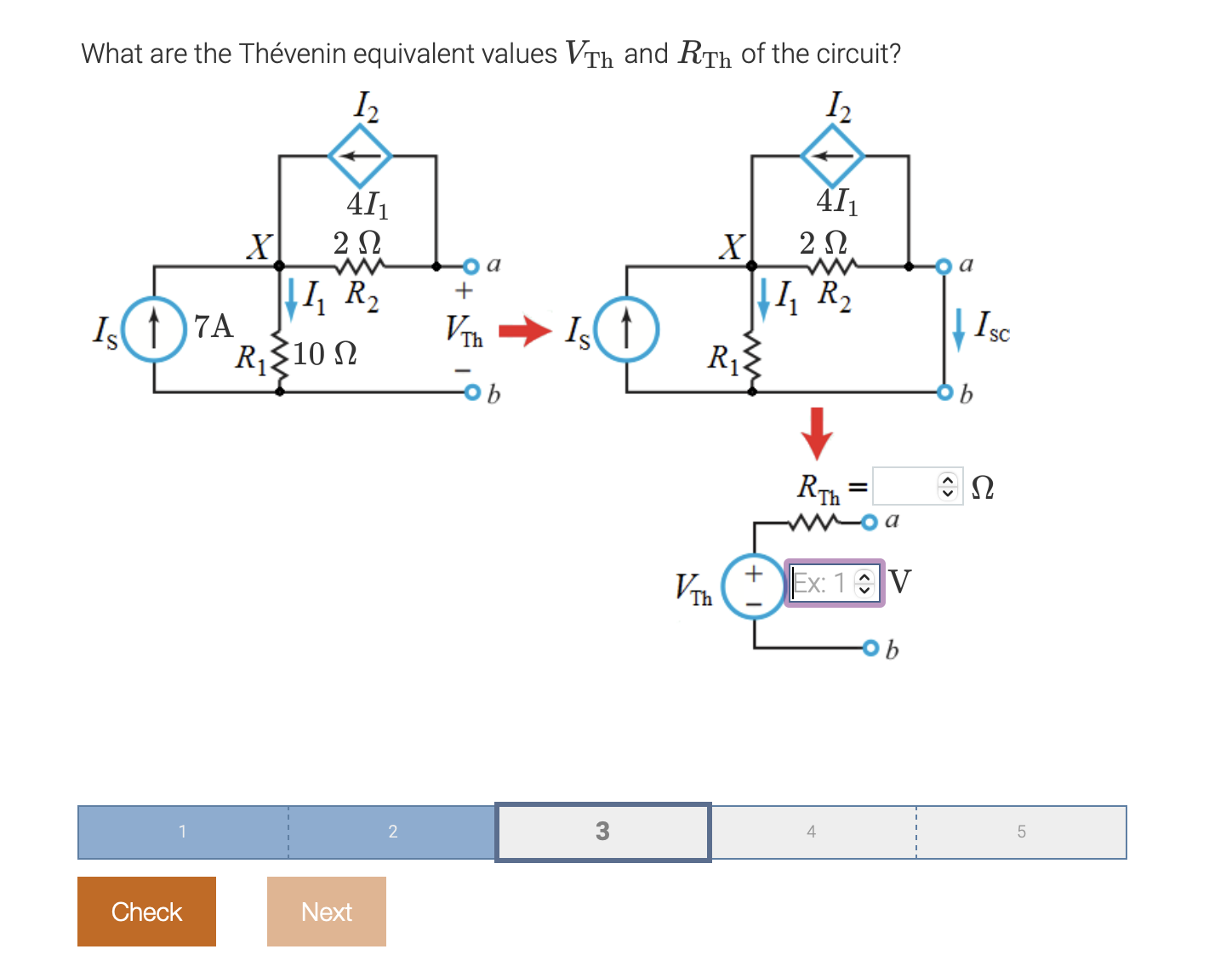 Solved What Are The Thévenin Equivalent Values VTh And RTh | Chegg.com