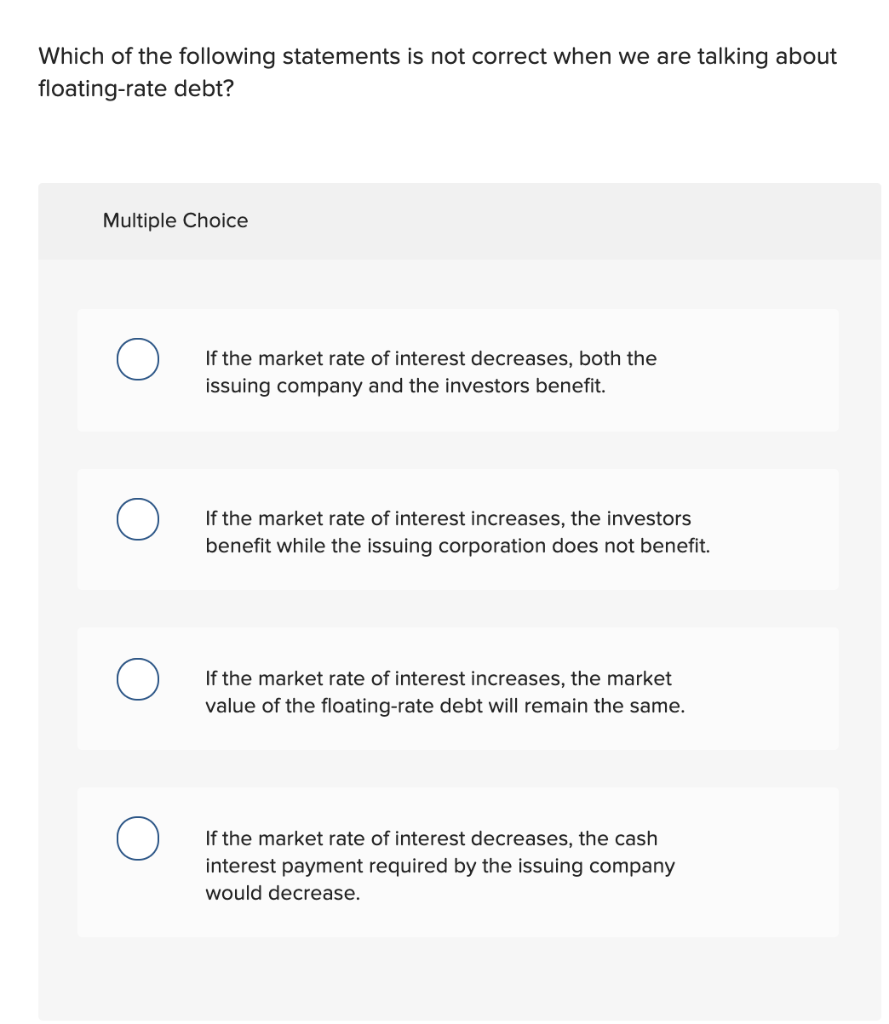 Solved Which of the following statements is not correct when