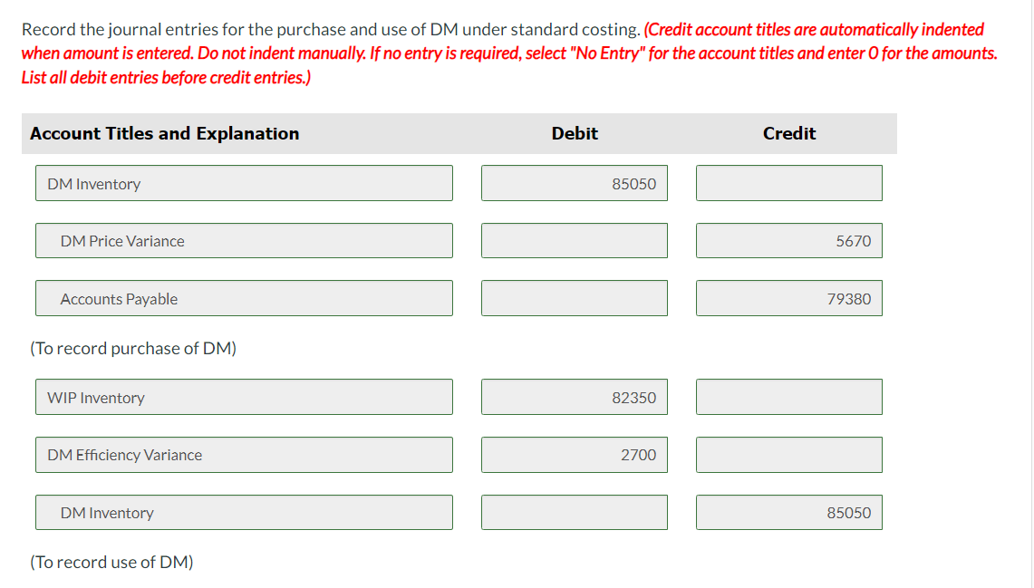 Solved Record the journal entries for the purchase and use | Chegg.com