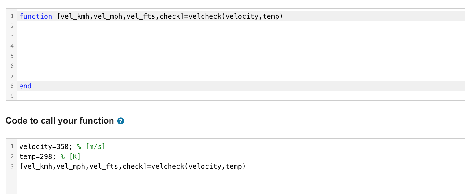 Solved Write a function named velcheck that will receive the | Chegg.com