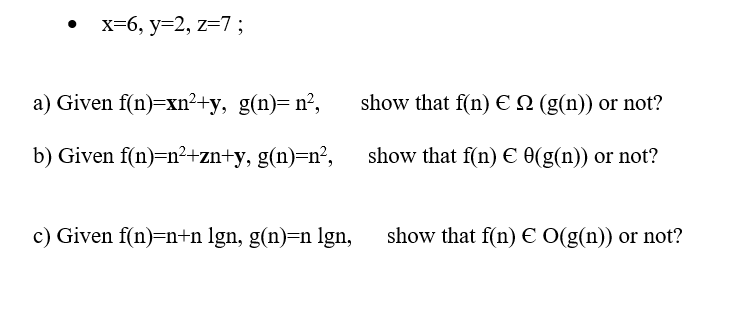 Solved X 6 Y 2 Z 7 A Given F N Y G N N Sho