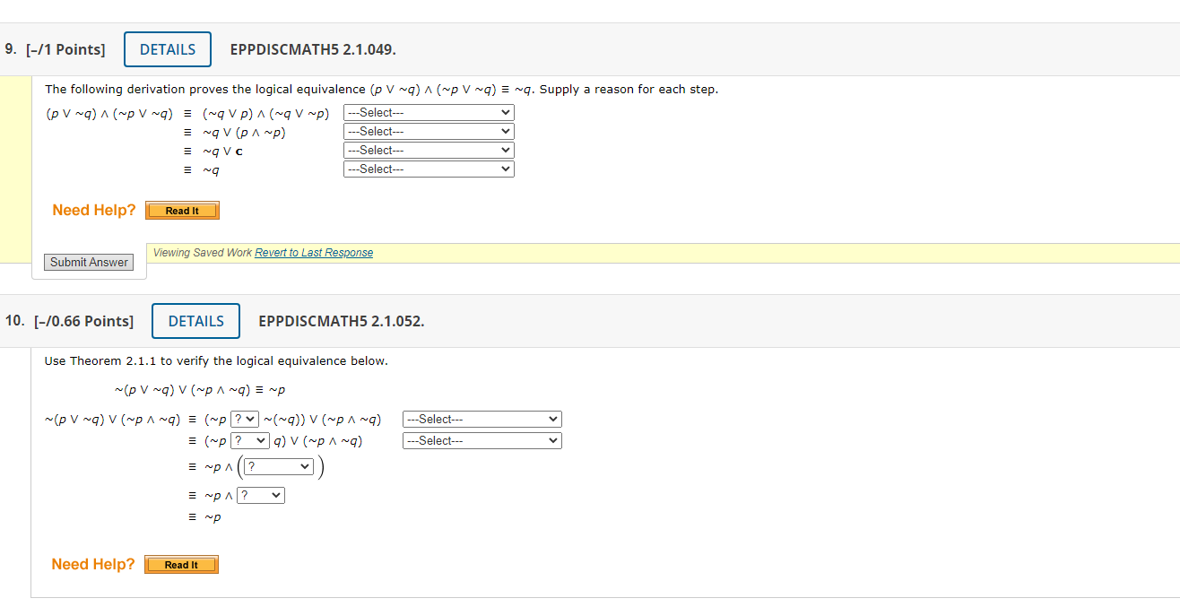 Solved [-/1 Points] EPPDISCMATH5 2.1.049. The following | Chegg.com