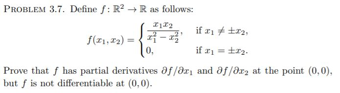 Solved PROBLEM 3.7. Define f: R2R as follows: - if x tr2, | Chegg.com