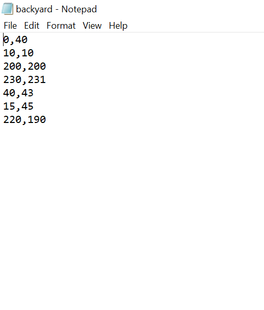 location - Notepad File Edit Format View Help 1,3 1,5 | Chegg.com