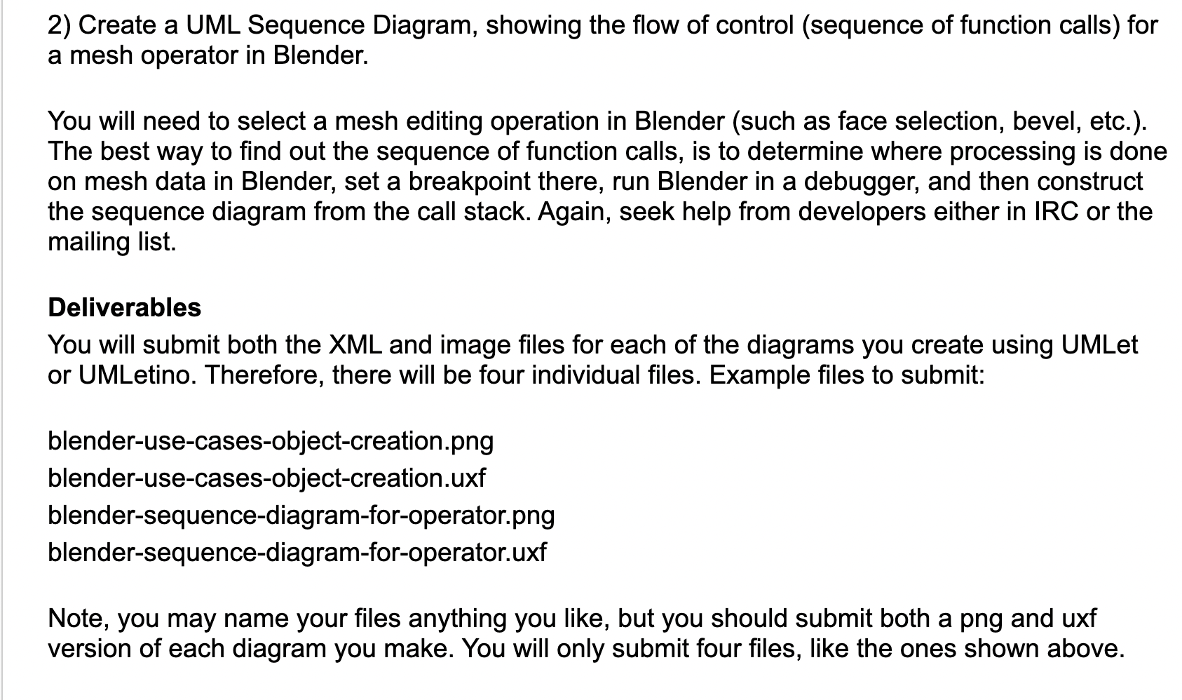 Solved 2) Create a UML Sequence Diagram, showing the flow of | Chegg.com