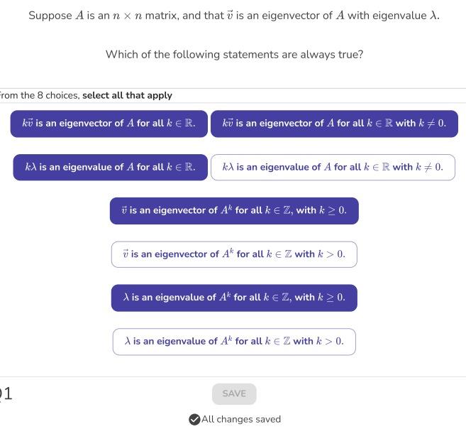 Solved Suppose A Is An N×n Matrix, And That V Is An | Chegg.com