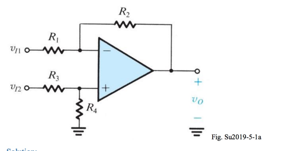 Solved Common mode Consider the difference amplifier shown