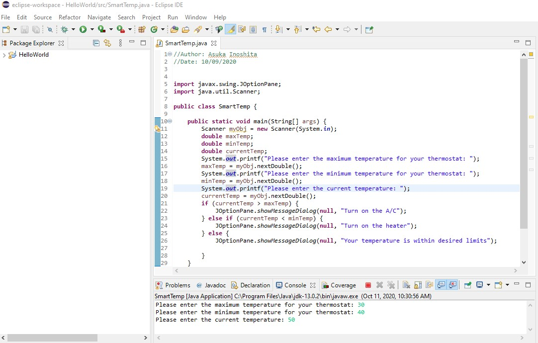 Solved [Java] Please help to find out why the message | Chegg.com