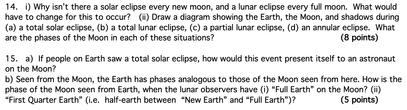 why does solar eclipse occur only on a new moon day